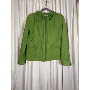 Talbots Green Windbreaker/Rain jacket